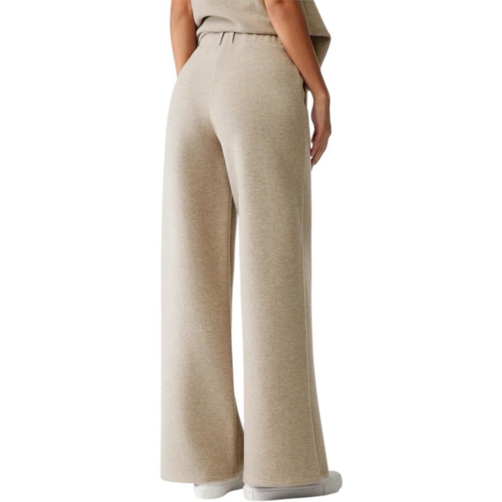 OGL FuzzLuxe High Rise Straight Leg Pull On Pleated Pants Medium Morganite NWT - Picture 3 of 3